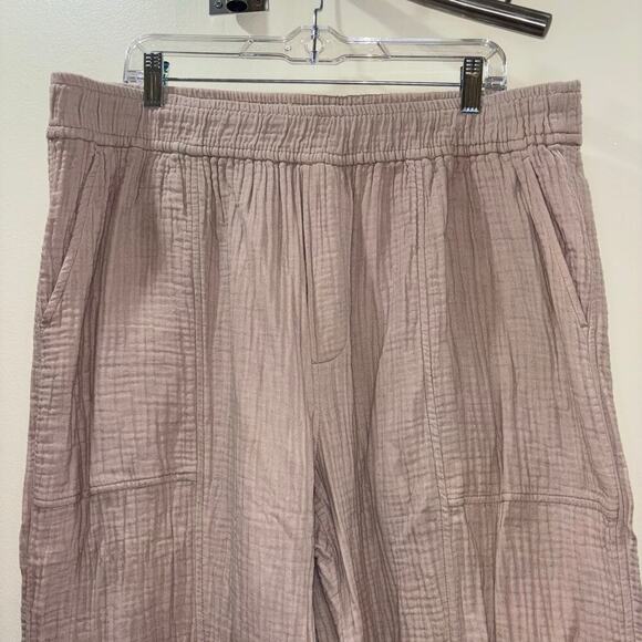 Madewell Lightspun Cotton Gauze Pull-On Balloon Pants – Size 2XL - Picture 9 of 13